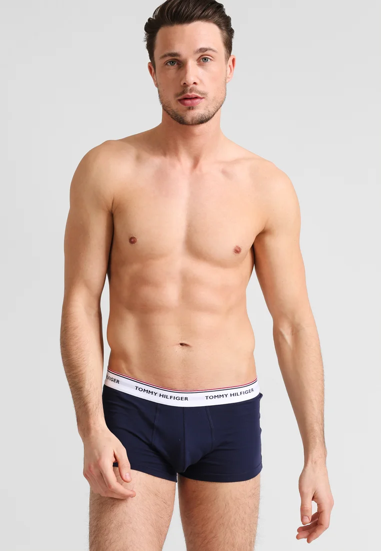 Elegant Factory Outlet Tommy Hilfiger PREMIUM ESSENTIAL LOW RISE HIP TRUNK 3 PACK - Pants blue Clothing Sale Underwear & Socks Bathrobes Boxer briefs