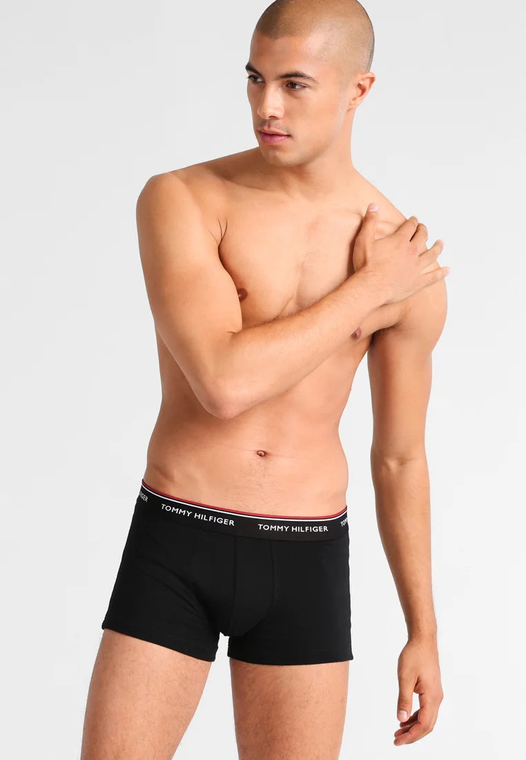 unique Tommy Hilfiger PREMIUM ESSENTIAL LOW RISE HIP TRUNK 3 PACK - Pants black Clothing Underwear & Socks Underpants Boxer shorts