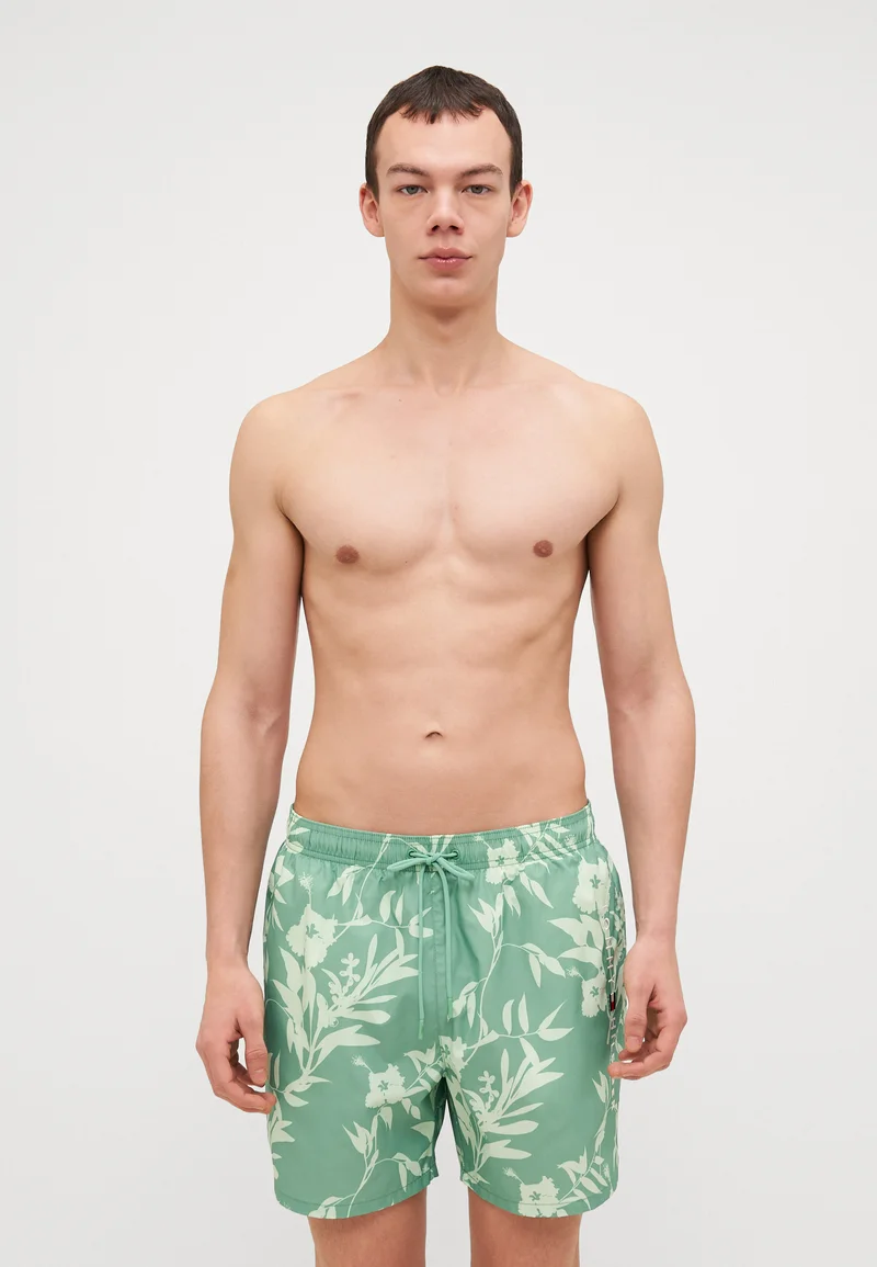 professional online store Tommy Hilfiger ORIGINAL DRAWSTRING PRINT - Swimming shorts fort green Clothing Swimwear Swim trunks Briefs