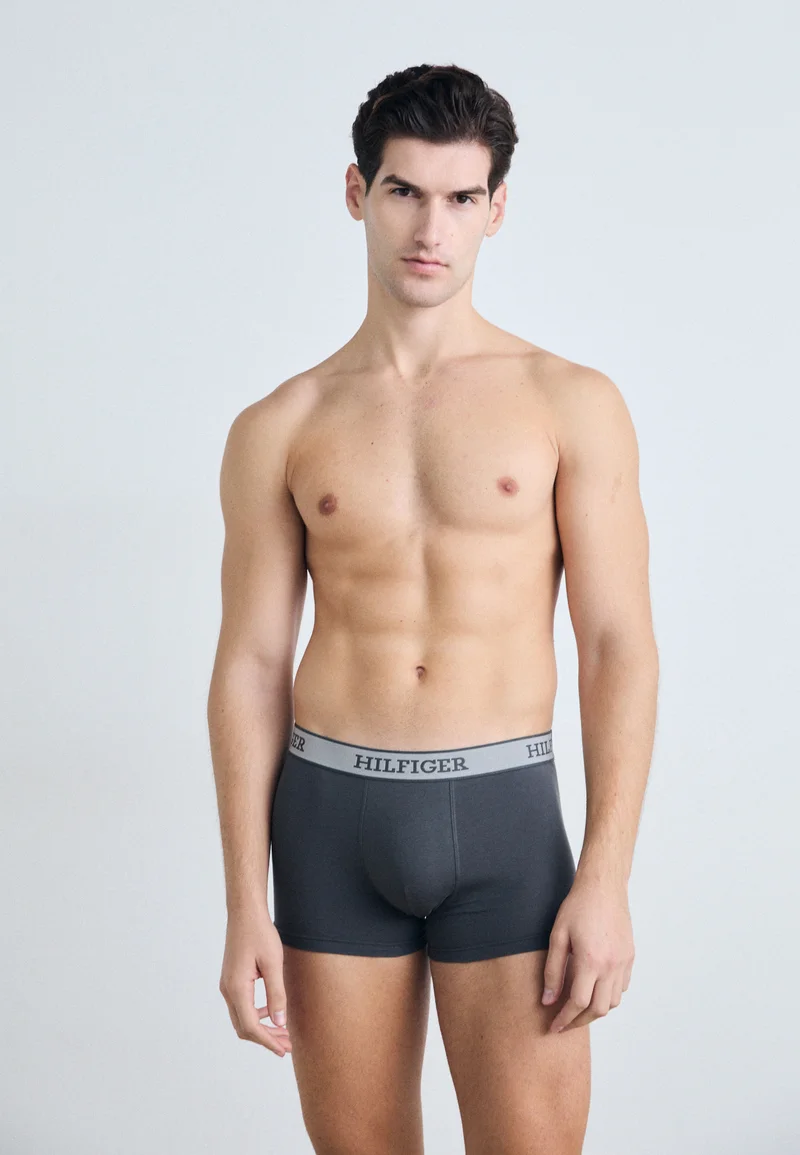New Arrival Tommy Hilfiger TRUNK 3 PACK - Pants black/white/dark ash Clothing Underwear & Socks Underpants Boxer shorts