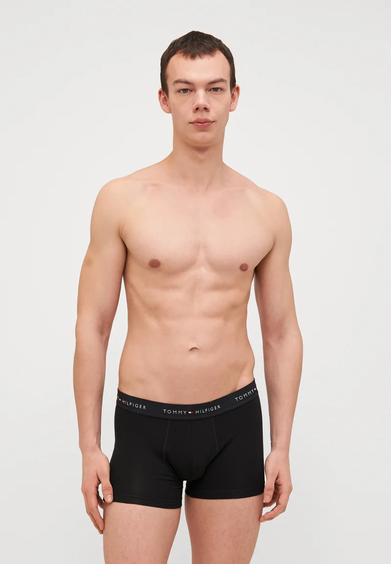 official authorized store Tommy Hilfiger SIGNATURE TRUNK 3 PACK - Pants white/black Clothing Underwear & Socks Underpants Boxer shorts