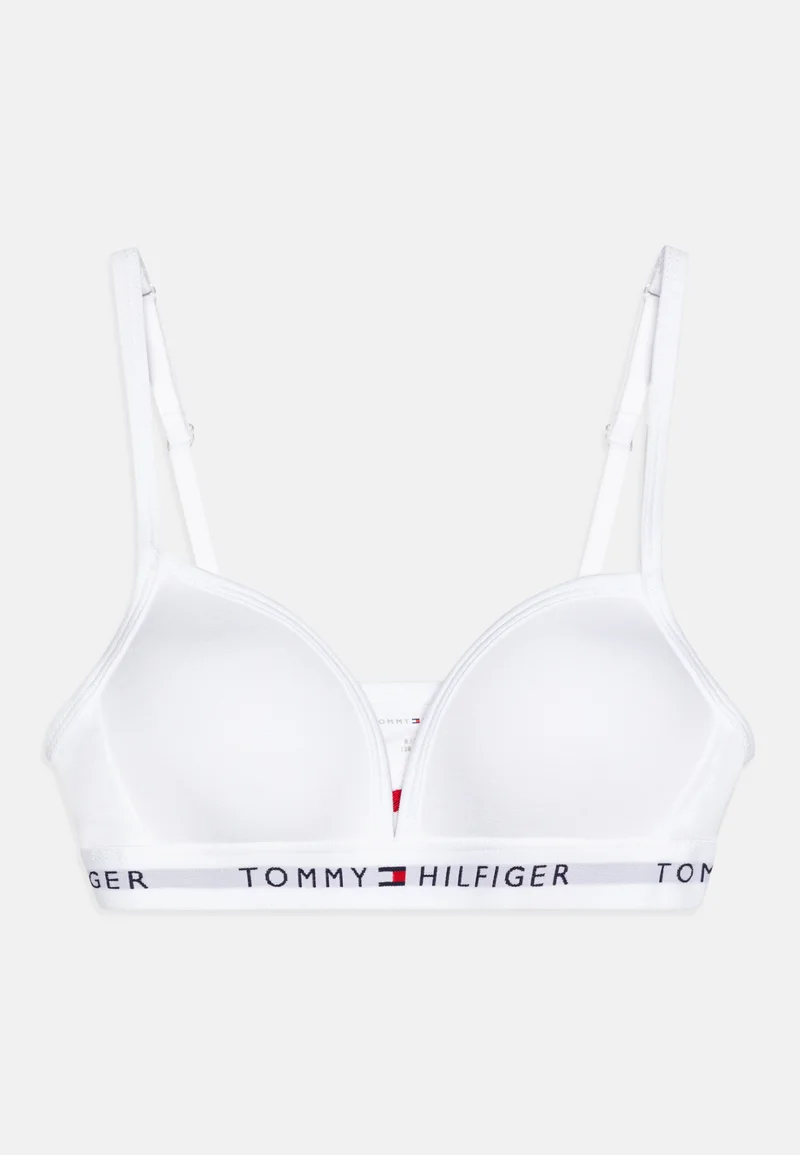 utterly stylish Tommy Hilfiger TRIANGLE BRA FIXED FOAM - T-shirt bra white Clothing Underwear & Nightwear Underwear Bras & bustiers