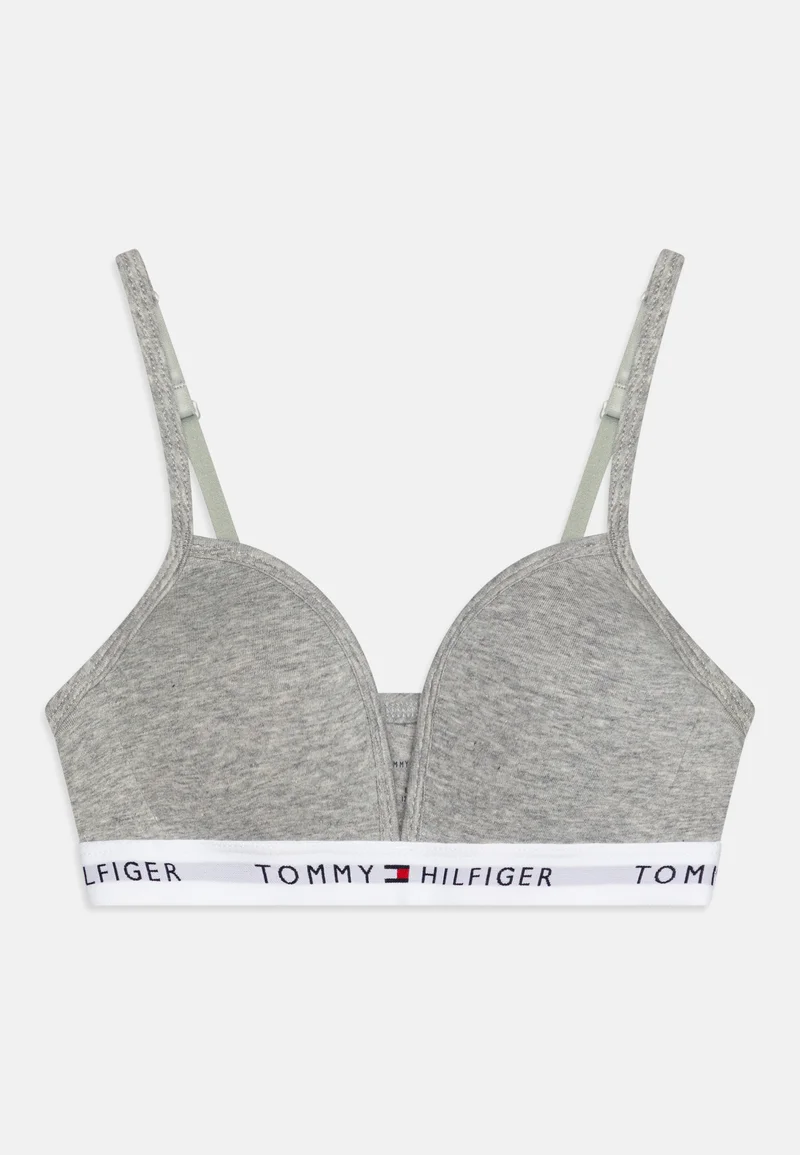 world-wide renown Tommy Hilfiger TRIANGLE BRA FIXED FOAM - T-shirt bra light grey heather Clothing Underwear & Nightwear Underwear Bras & bustiers