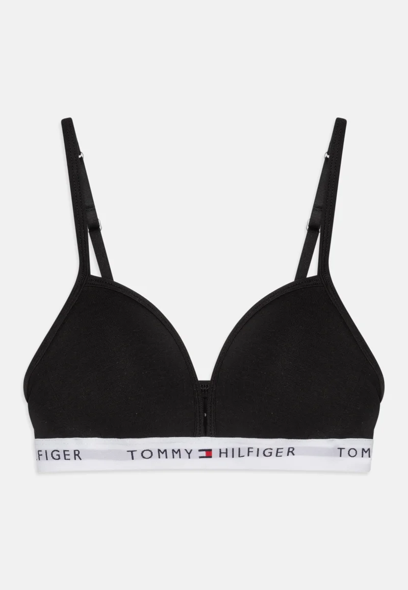 Fast Worldwide Delivery Tommy Hilfiger TRIANGLE BRA FIXED FOAM - T-shirt bra black Clothing Underwear & Nightwear Underwear Bras & bustiers