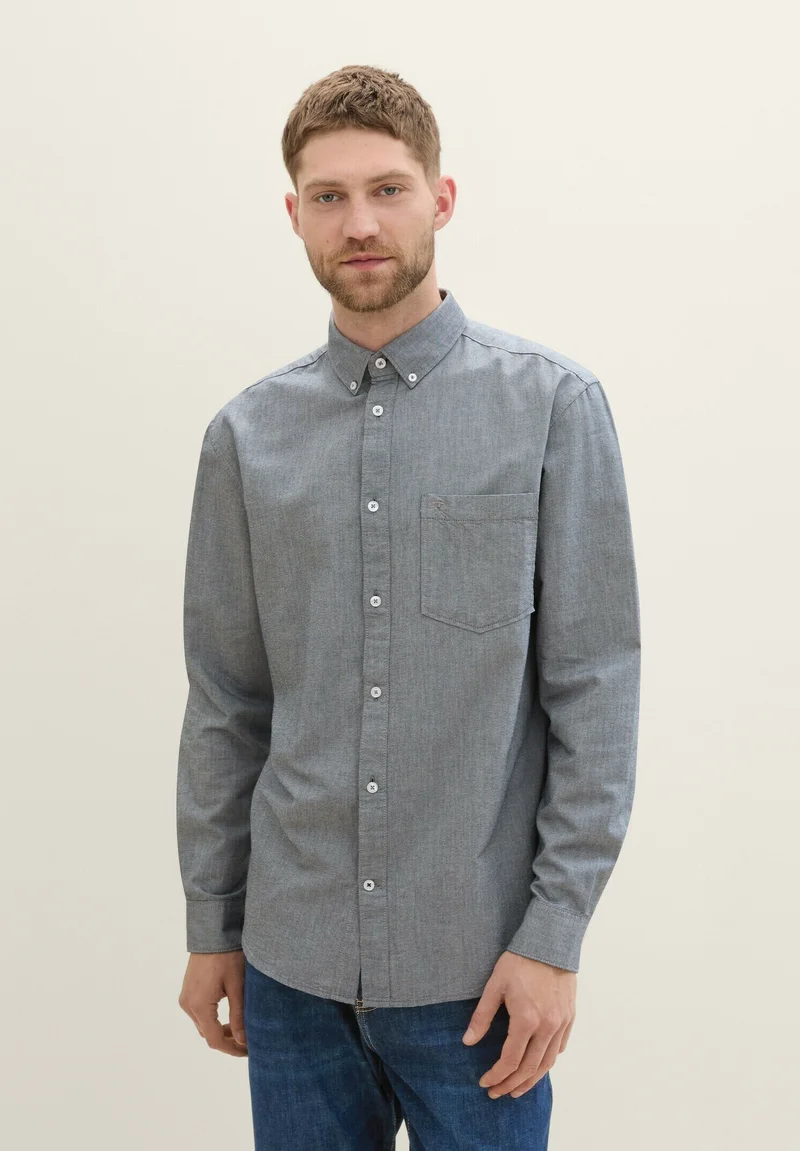 pretty and colorful TOM TAILOR Shirt - navy chambray Clothing Shirts Casual Shirts