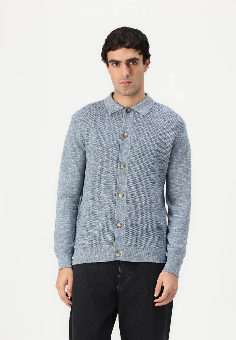 authentic quality TOM TAILOR STRUCTURED TWO TONE  - Cardigan mystical blue Clothing Knitwear Cardigans