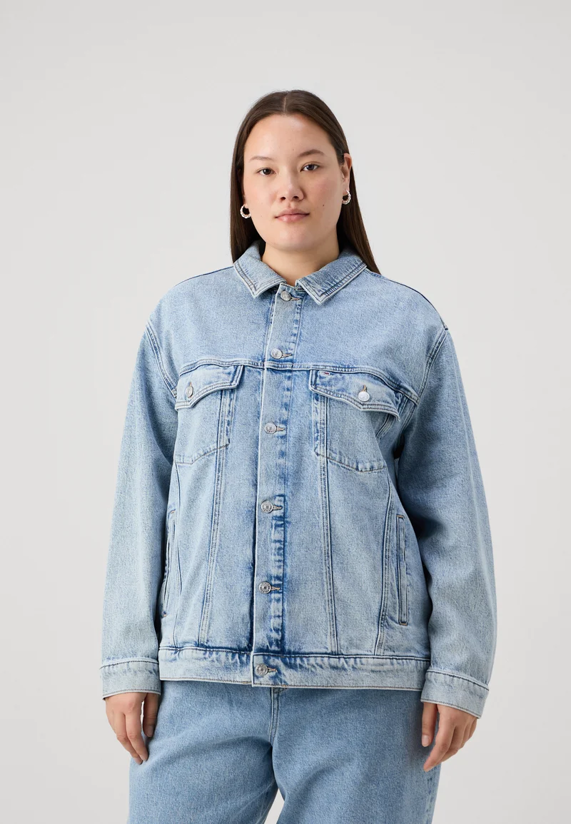 Top Designer Collections Tommy Jeans TRUCKER JACKET  - Denim jacket denim light Clothing Jackets & Blazers Bomber Jackets