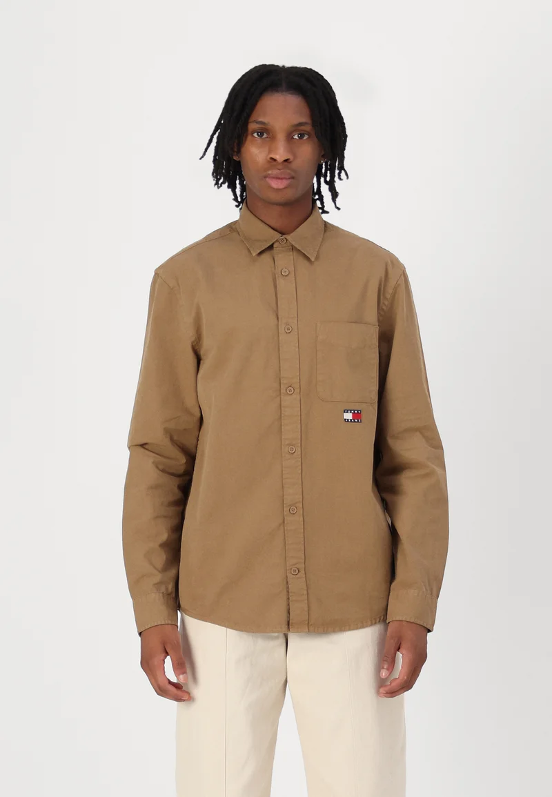 Best Selling Clearance Tommy Jeans WASHED SHIRT - Shirt vintage camel Clothing Shirts Casual Shirts