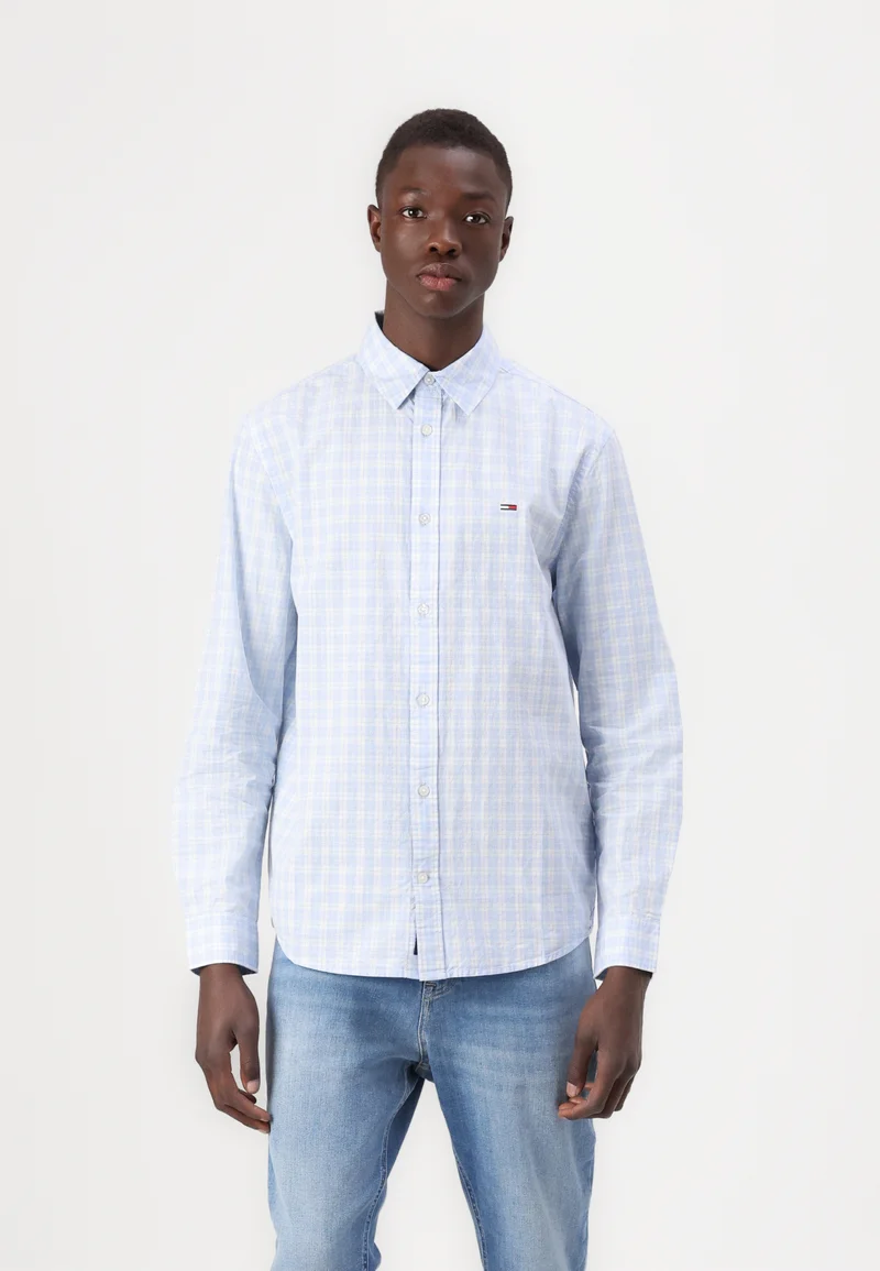 best-loved Tommy Jeans CHECK SHIRT - Shirt sweet blue Clothing Shirts Casual Shirts