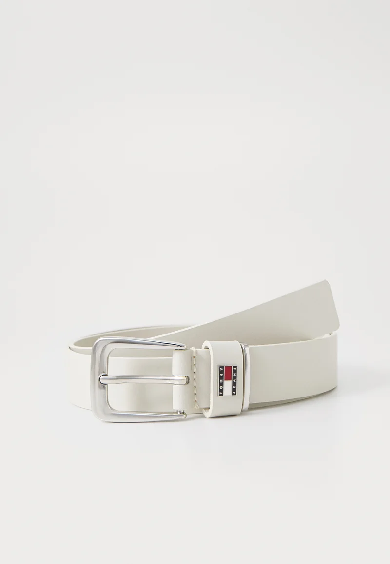 Free Shipping Tommy Jeans HERITAGE - Belt offwhite Accessories Belts Casual belts