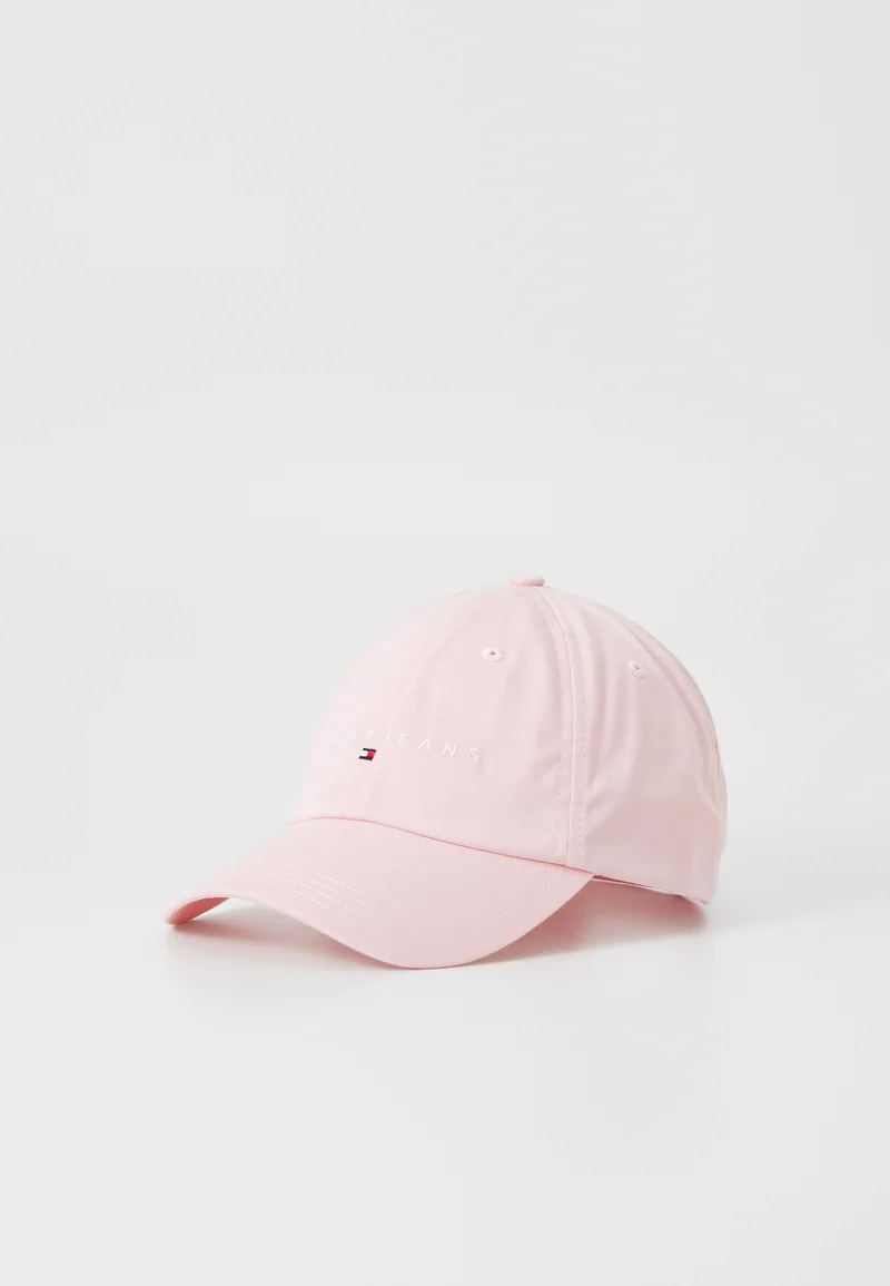 UK store Tommy Jeans LINEAR LOGO 6 PANEL UNISEX - Cap pink Accessories Beanies, hats & caps Caps