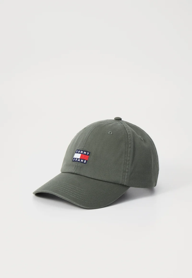 Discount Tommy Jeans HERITAGE 6 PANELS UNISEX - Cap green Accessories Beanies, hats & caps Caps