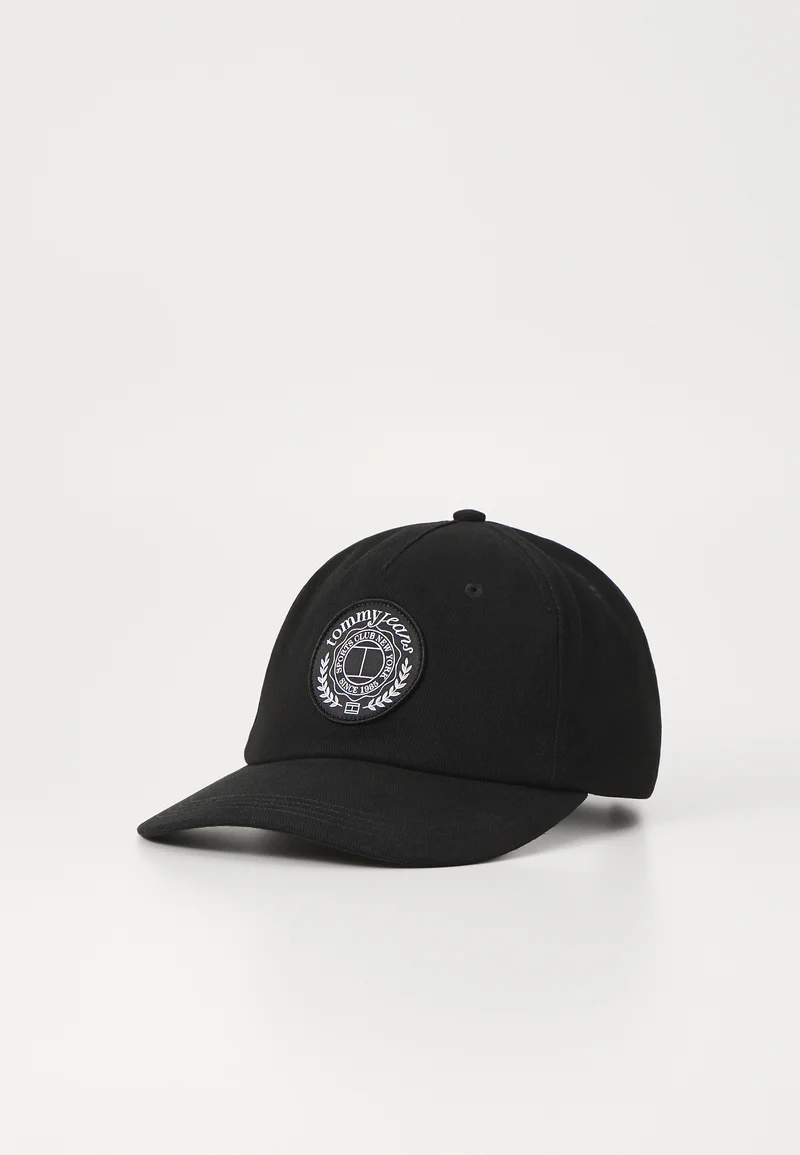 cheap prices Tommy Jeans CREST UNISEX - Cap black Accessories Hats & headscarves Caps