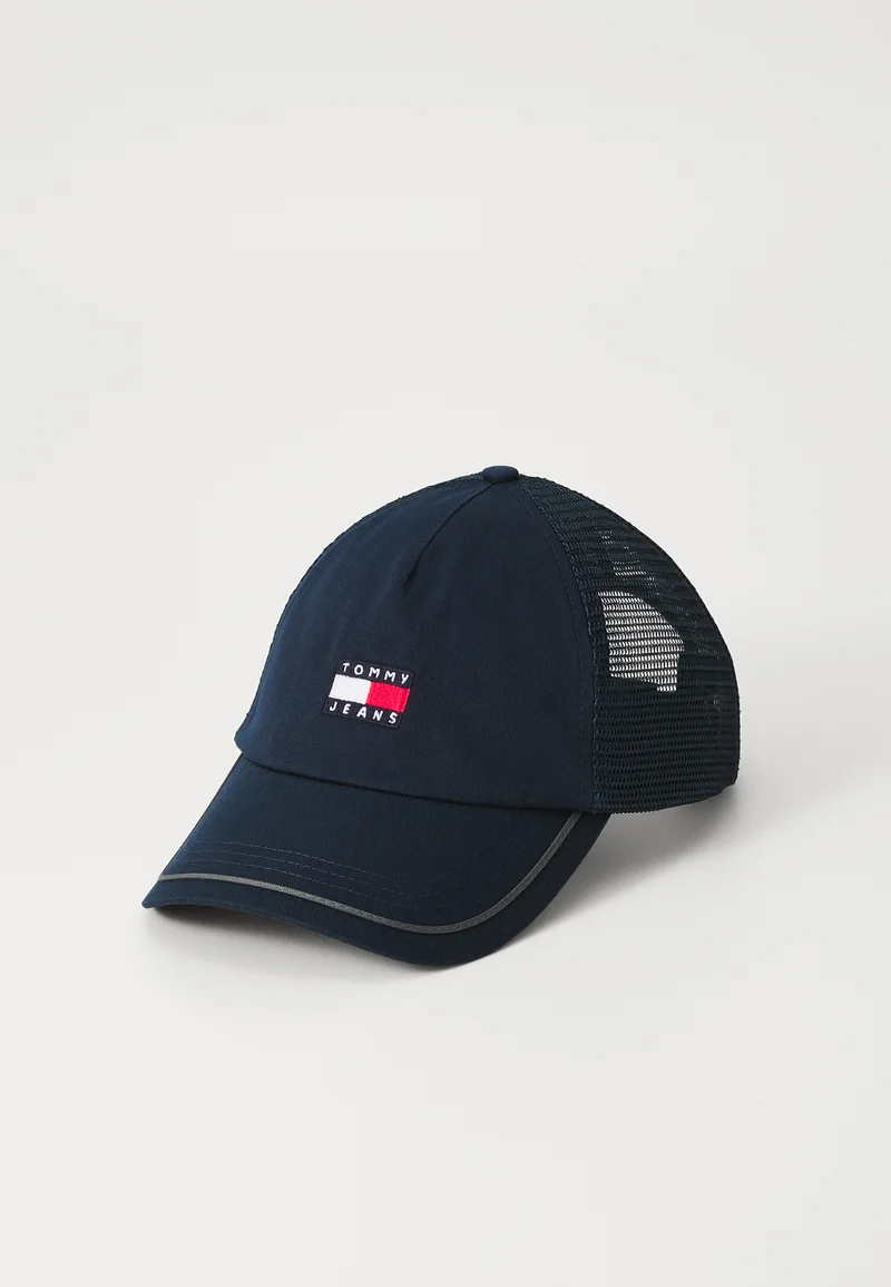 newest collection Tommy Jeans HERITAGE TRUCKER UNISEX - Cap blue Accessories Beanies, hats & caps Caps