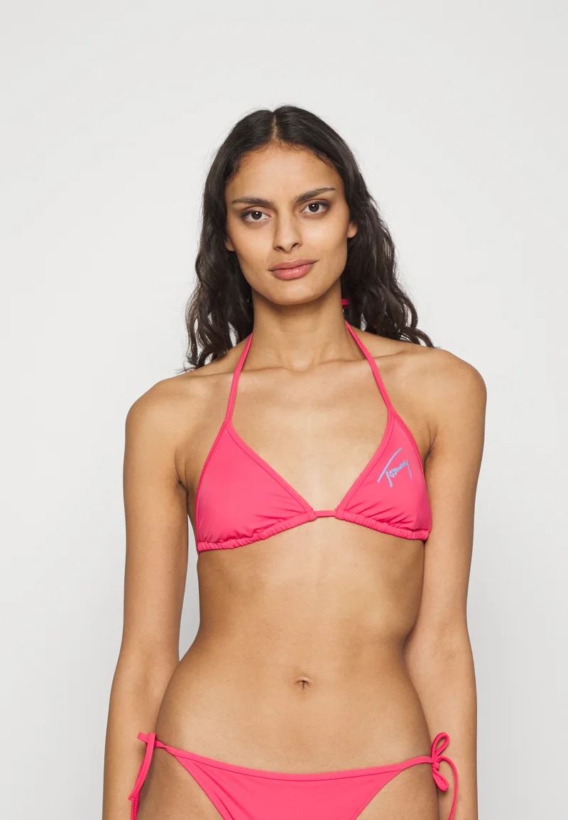 Outlet Factory Online Store Tommy Jeans TRIANGLE  - Bikini top laser pink Clothing Swimwear Bikinis Bikini sets