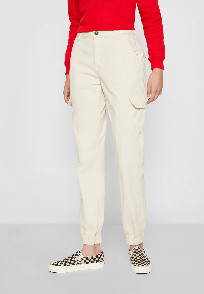 great deals Urban Classics HIGH WAIST - Cargo trousers whitesand Clothing Trousers Cargo Trousers