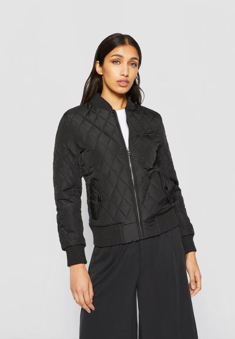 reasonable price Urban Classics Bomber Jacket - black Clothing Jackets & Blazers Bomber Jackets