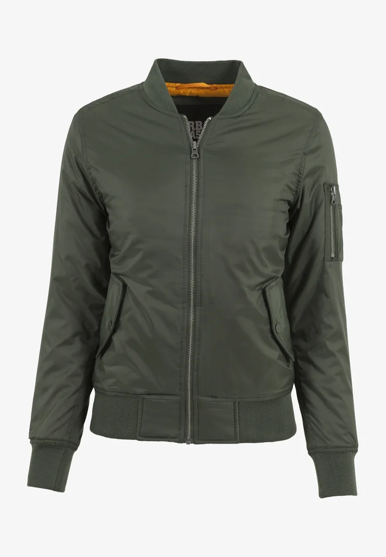 USA factory outlet Urban Classics Bomber Jacket - olive Clothing Jackets & Blazers Bomber Jackets