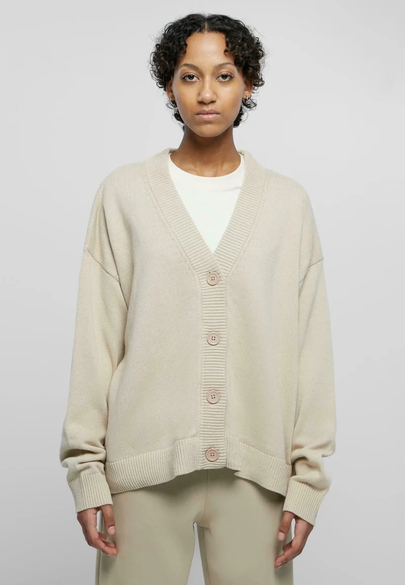 entire collection Urban Classics BIG - Cardigan wetsand Clothing Knitwear & Cardigans Cardigans