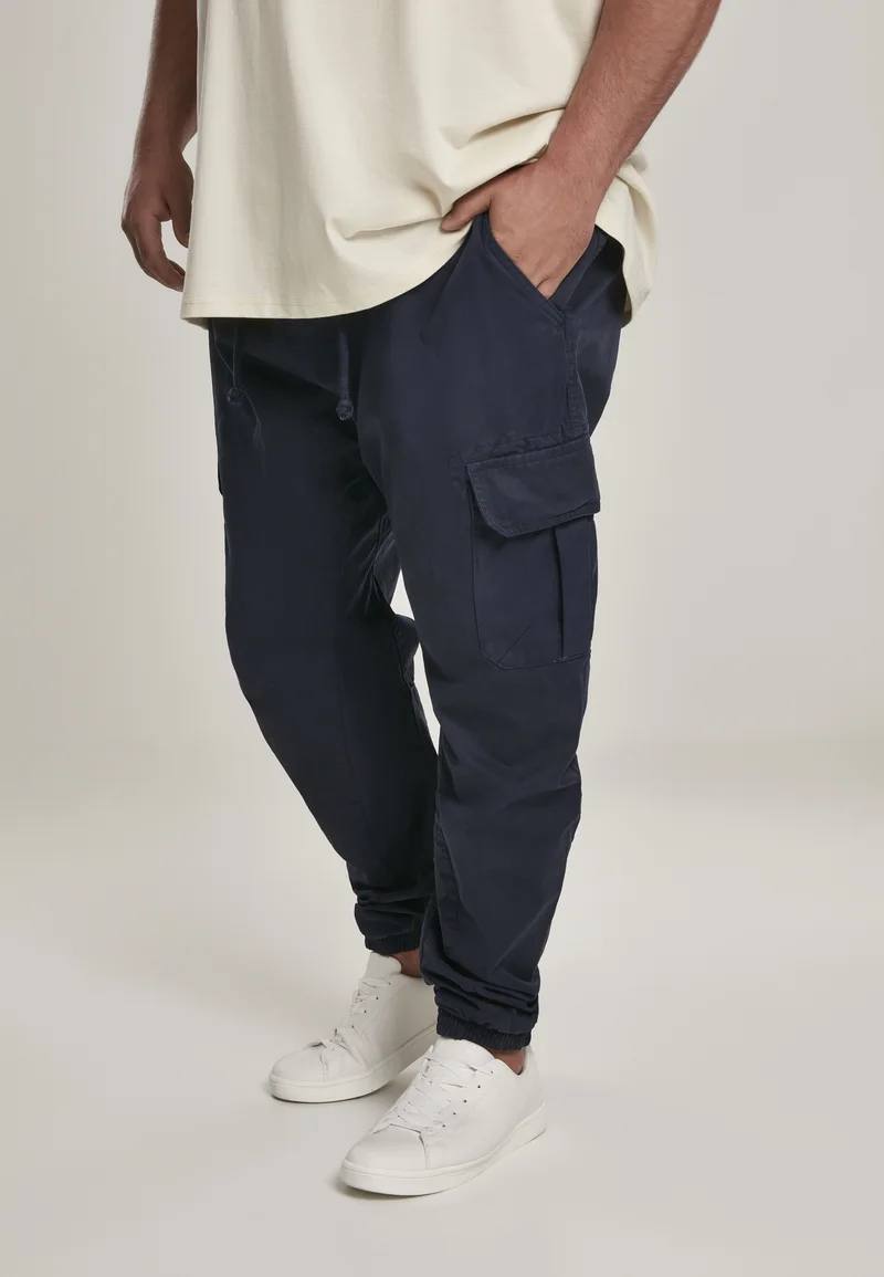 Colorful And Fashion-Forward Urban Classics CARGO JOGGING PANTS - Cargo trousers navy Clothing Trousers Cargo trousers