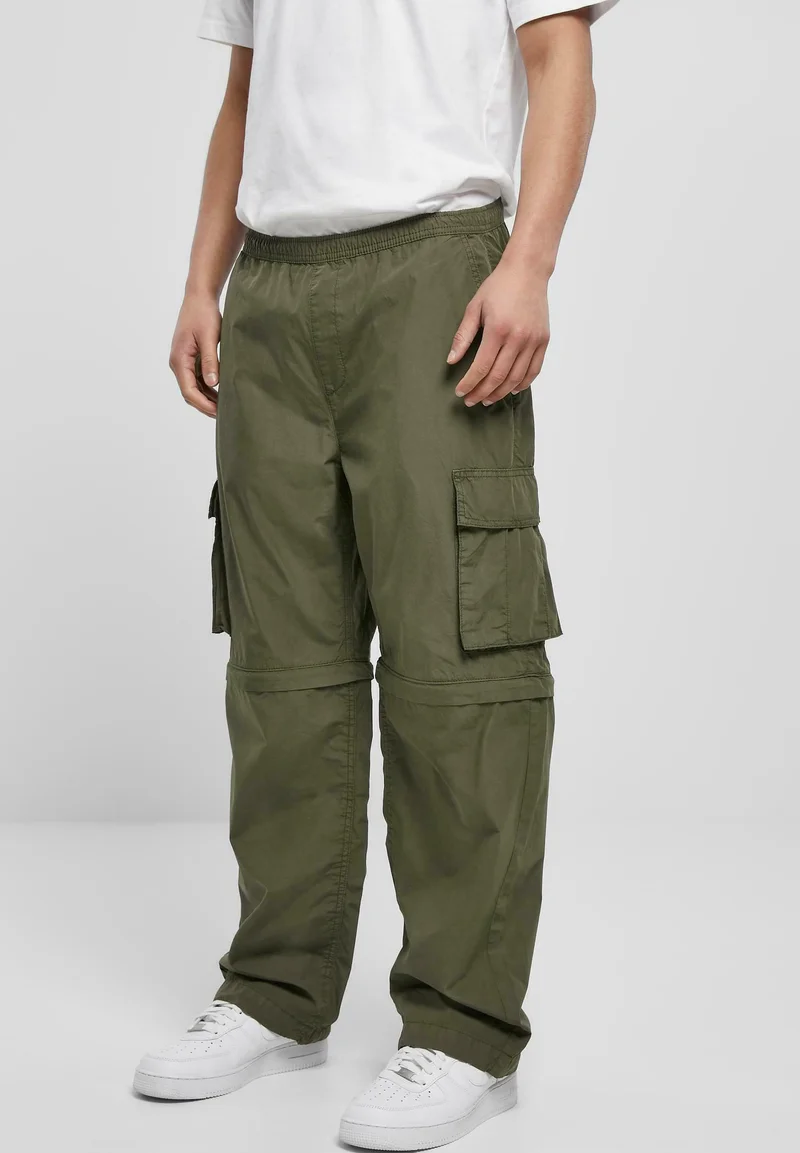 world-wide renown Urban Classics ZIP AWAY - Cargo trousers olive Clothing Trousers Cargo trousers