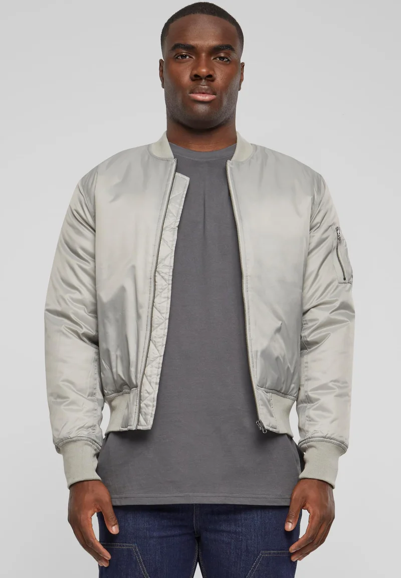 Outlet Store Urban Classics BASIC - Bomber Jacket grey Clothing Sale Jackets Gilet Bomber Jackets