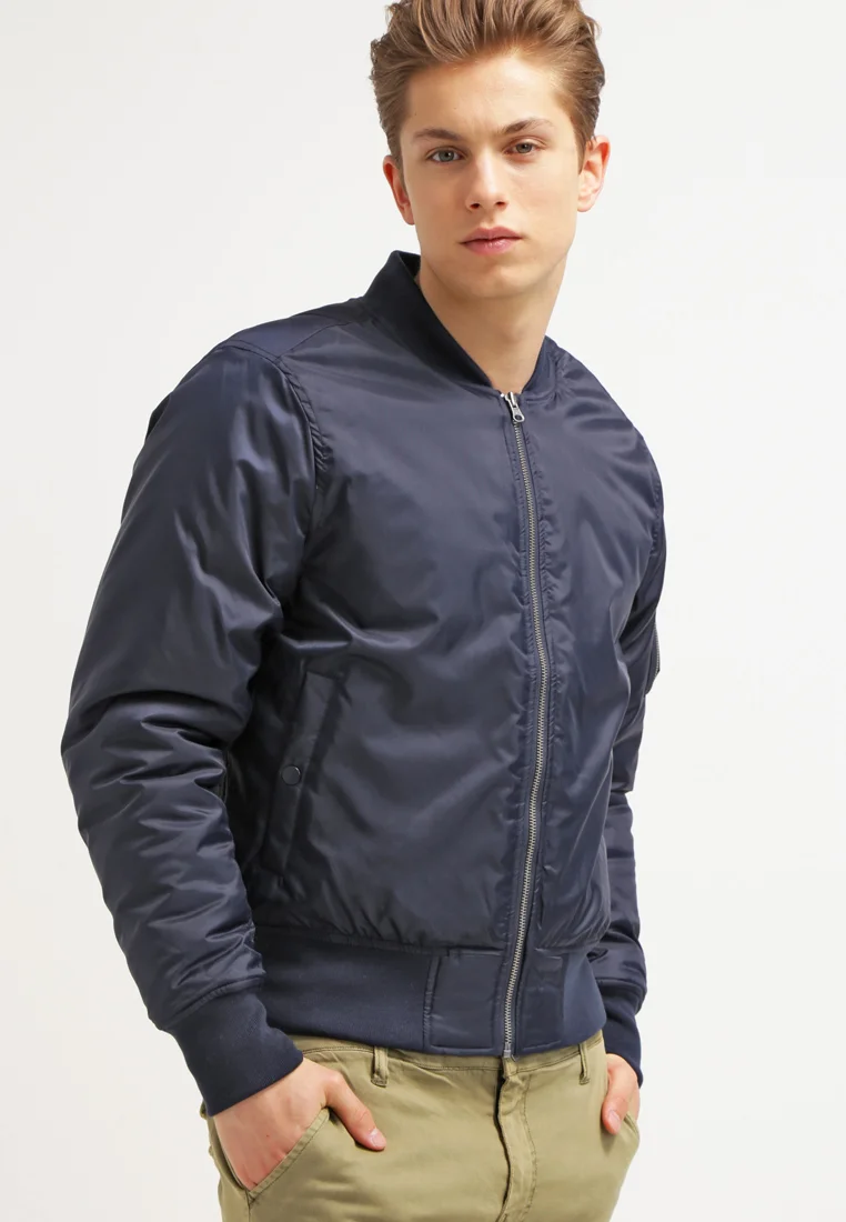 Shop Best Sellers Urban Classics BASIC - Bomber Jacket navy Clothing Sale Jackets Gilet Bomber Jackets