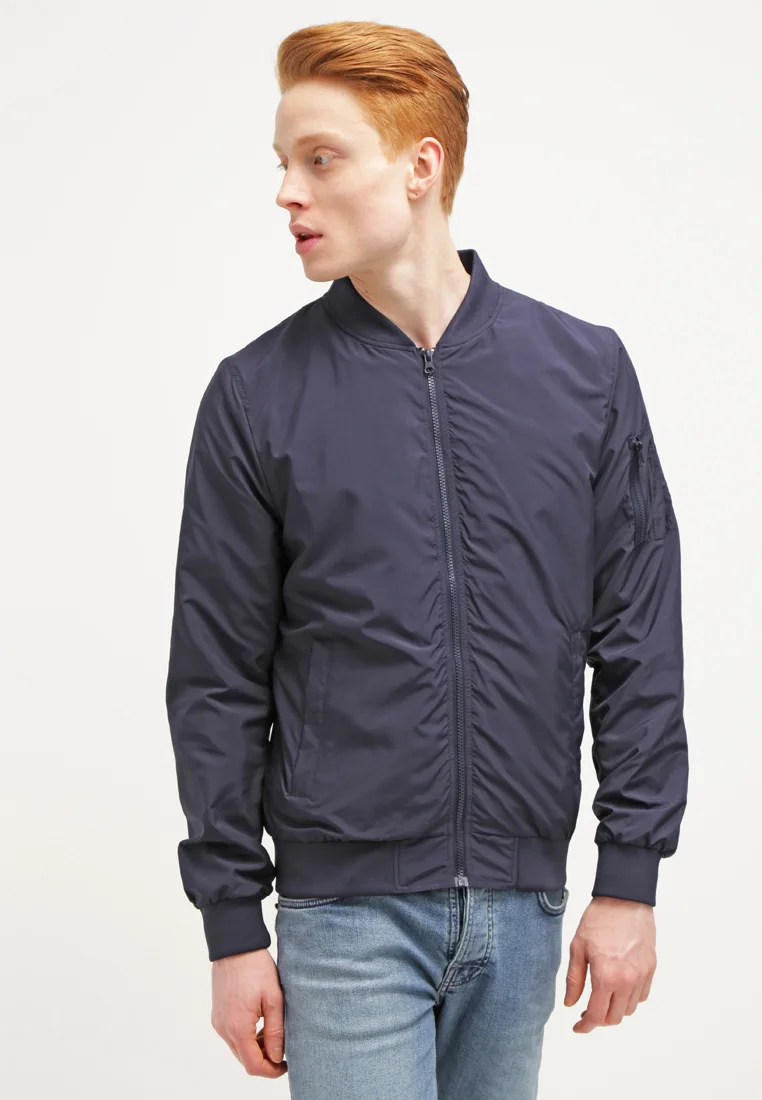 Clearance Urban Classics LIGHT BOMBER JACKET - Bomber Jacket navy Clothing Sale Jackets Gilet Bomber Jackets