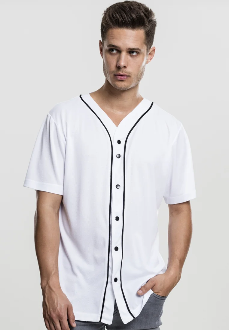 Largest Fashion Store Urban Classics BASEBALL  - Shirt white Clothing Sale Shirts Business Shirts