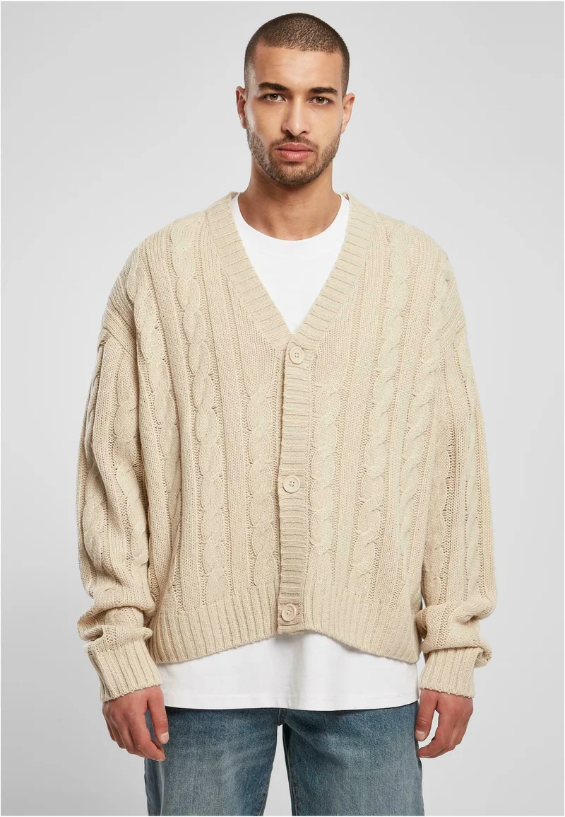 officially authorized Urban Classics BOXY - Cardigan softseagrass Clothing Knitwear Cardigans