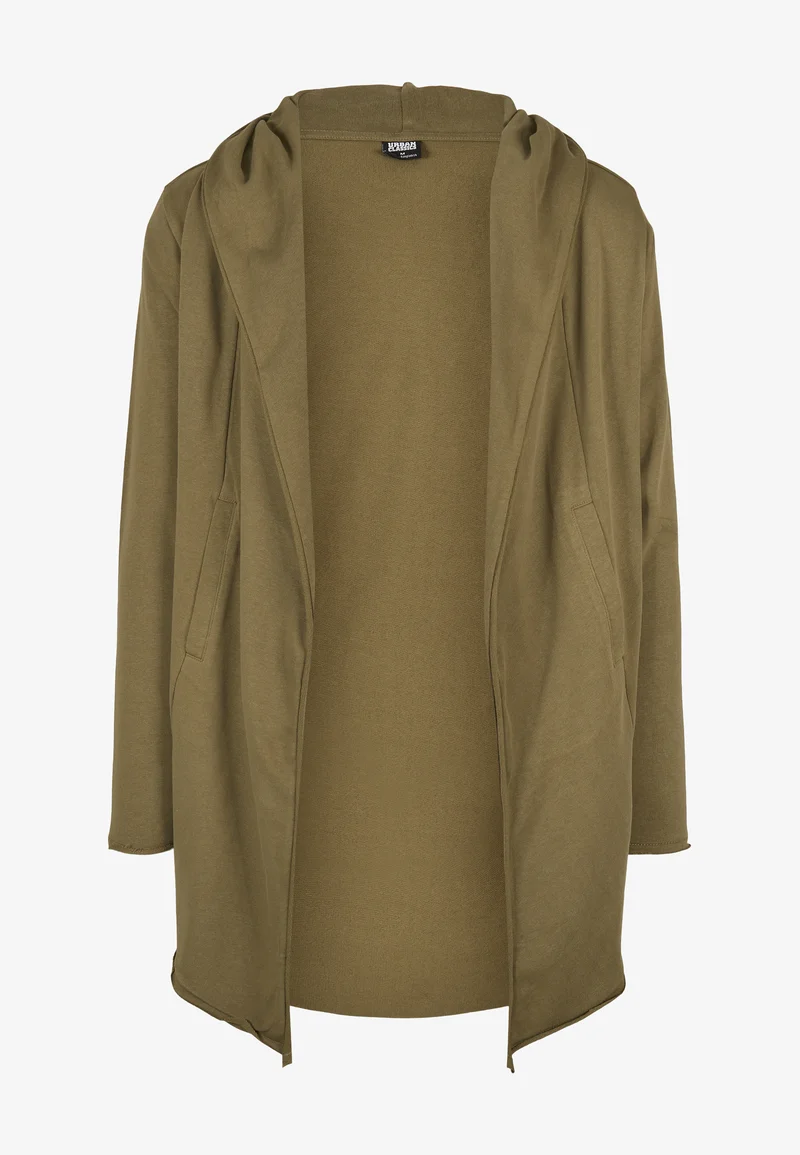 The Most Fashion Designs Urban Classics LONG HOODED OPEN EDGE CARDIGAN - Cardigan tiniolive Clothing Knitwear Cardigans