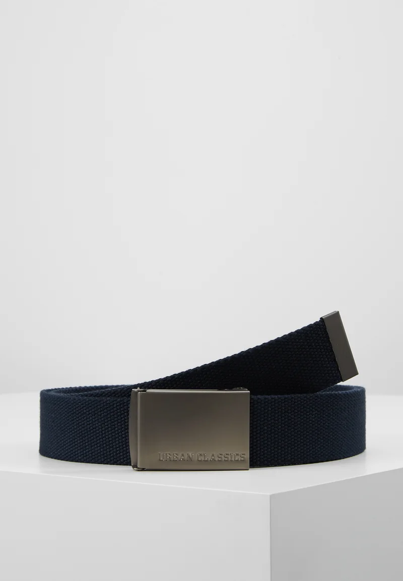 Official Urban Classics SINGLE - Belt navy/silver-coloured Accessories Belts Casual belts