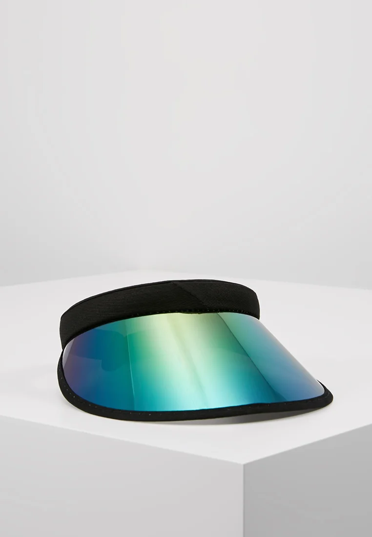 Clearance Urban Classics HOLOGRAPHIC VISOR - Cap black/multicolor Accessories Hats & headscarves Caps