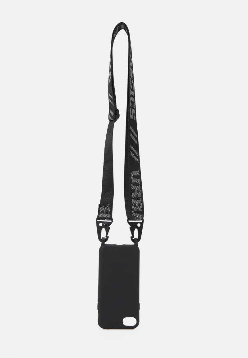 New Arrival Urban Classics PHONECASE WITH LOGO STRAP I PHONE 6/7/8 UNISEX - Phone case black Accessories Lifestyle Electronics Cases & Covers