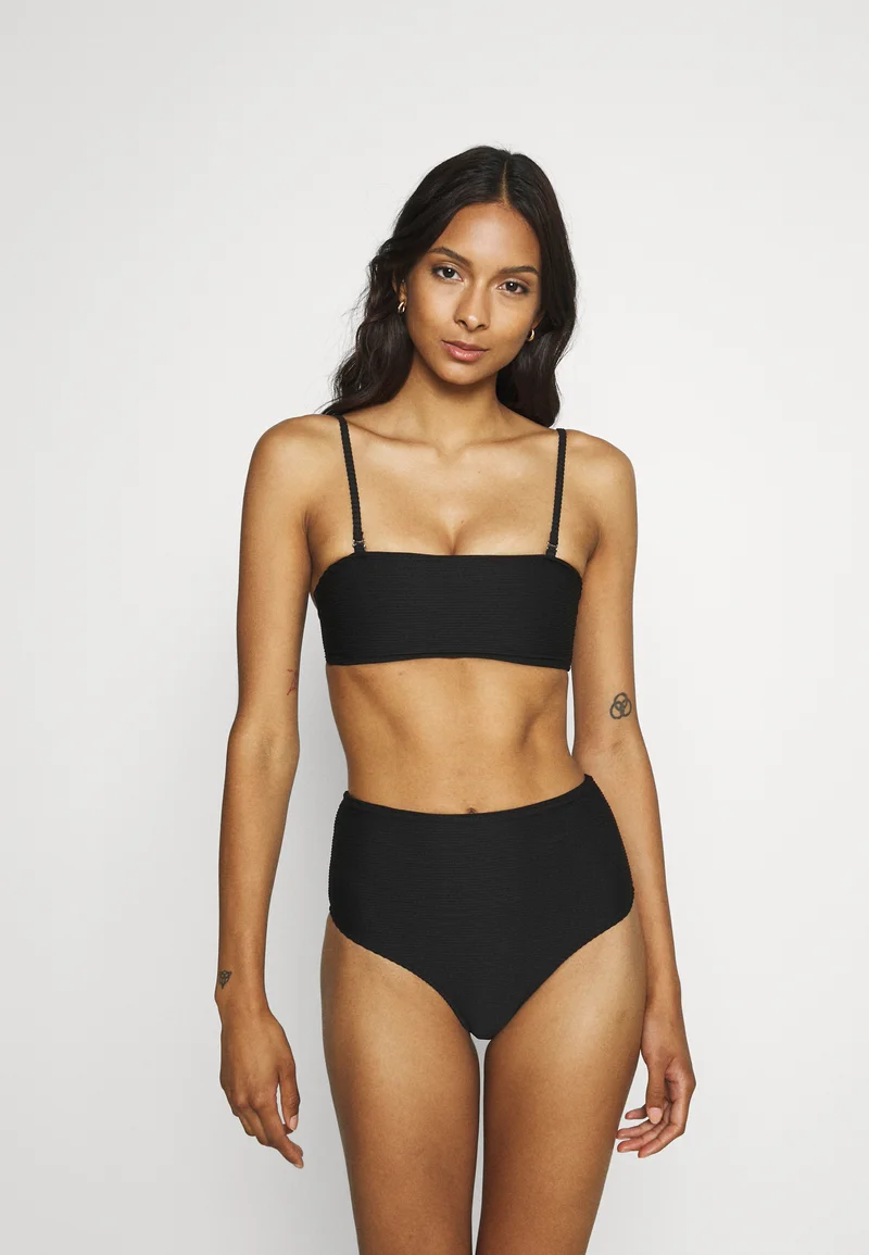 complete in specifications Urban Classics LADIES HIGH WAIST - Bikini black Clothing Swimwear Bikinis Bikini sets