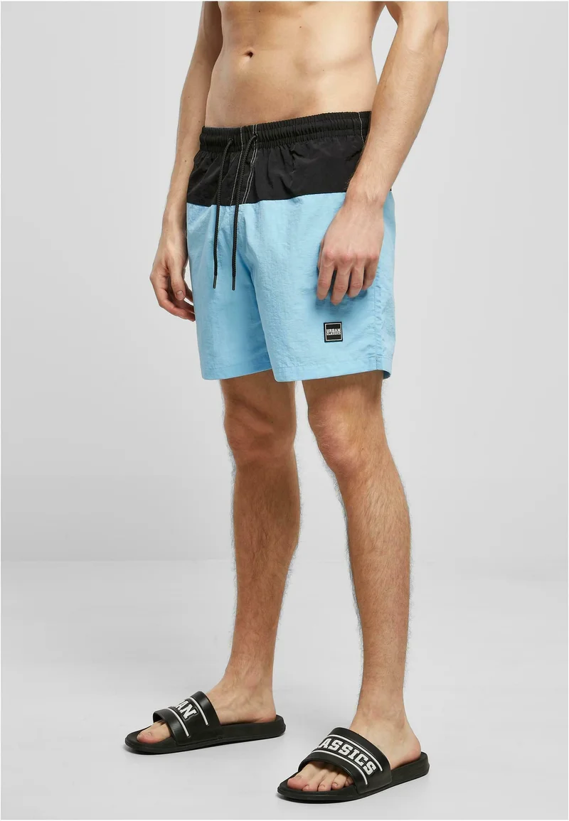 Discount Sale Urban Classics Swimming shorts - balticblue black Clothing Swimwear Swim trunks Briefs