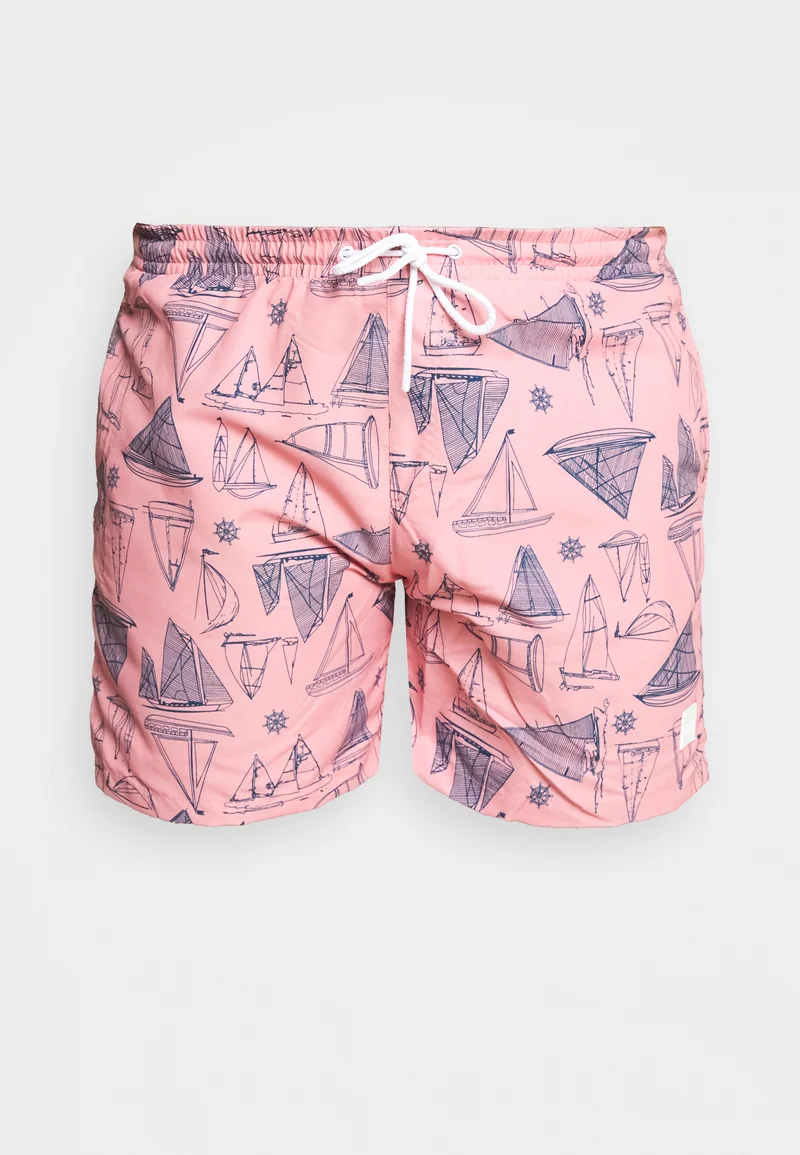 Best Prices Urban Classics B T PATTERN - Swimming shorts pink Clothing Swimwear Swim trunks Briefs