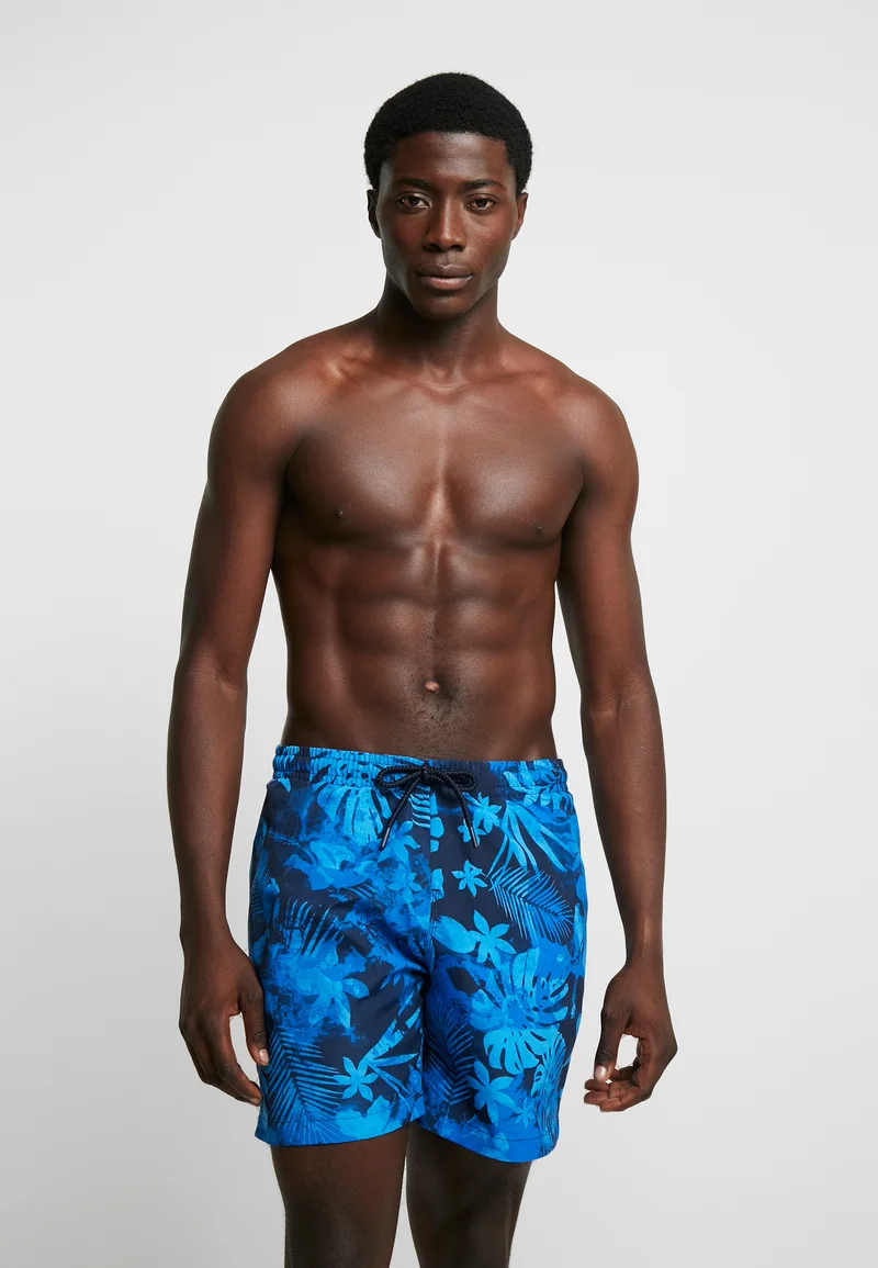 prestigious Urban Classics PATTERN SWIM SHORTS - Swimming shorts black Clothing Swimwear Swim trunks Briefs