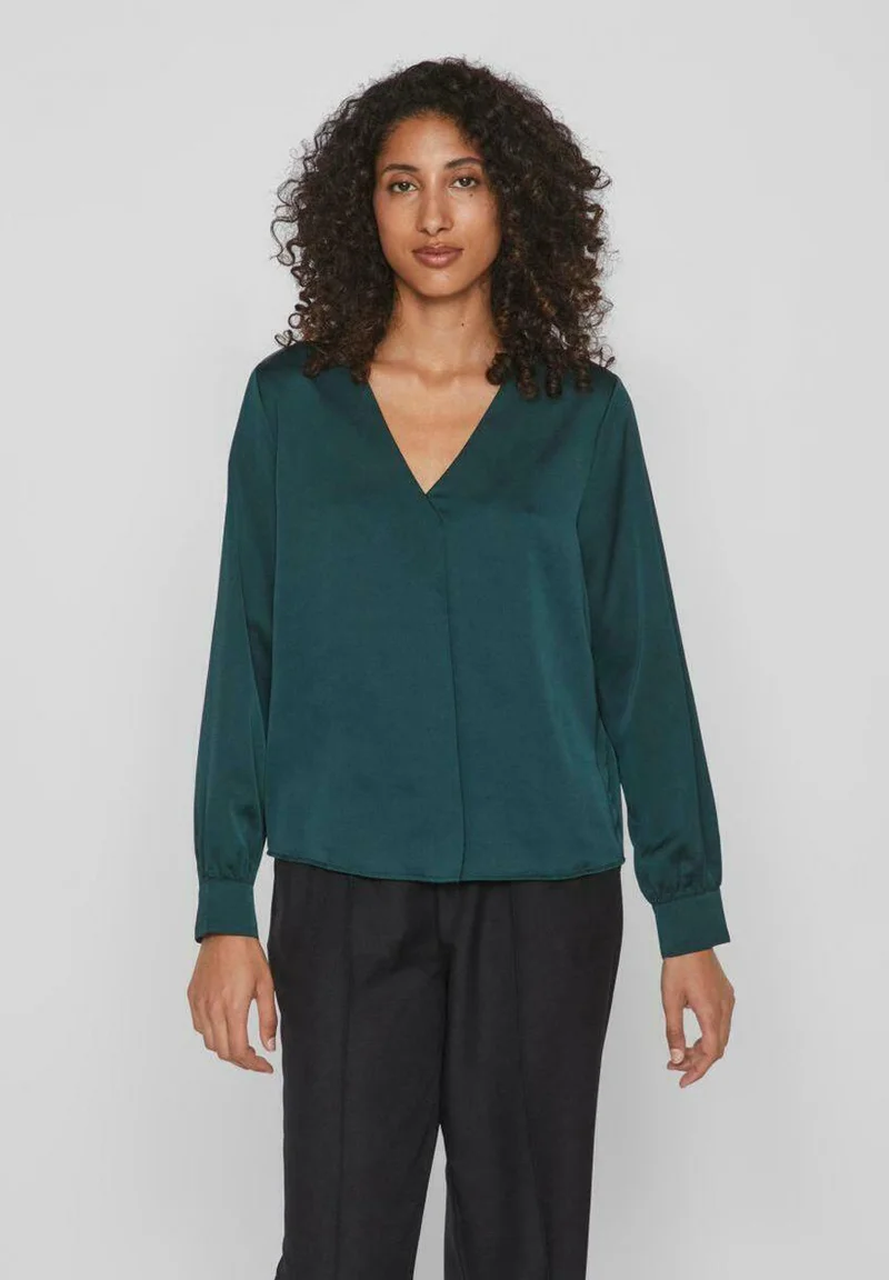 Official VILA V-NECK  - Blouse ponderosa pine Clothing Shirts & Blouses Blouses