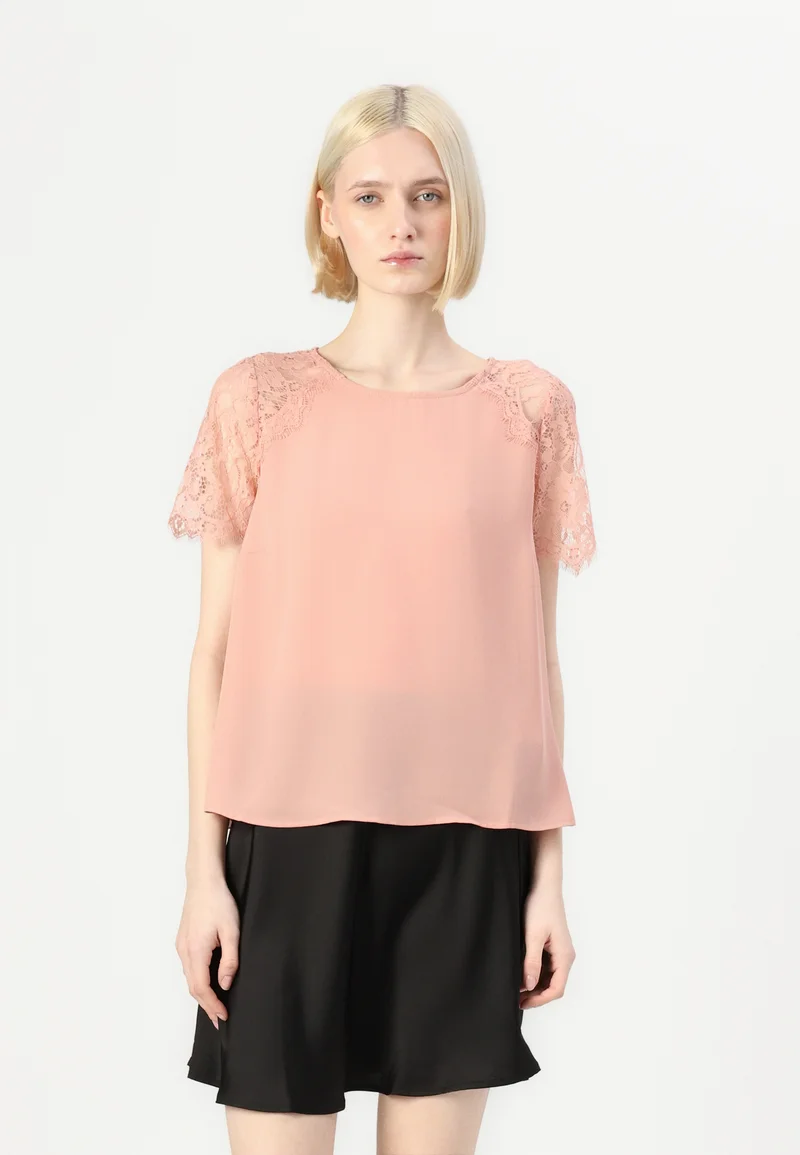 Various Colors VILA VIBERG O NECK - Blouse misty rose Clothing Shirts & Blouses Blouses