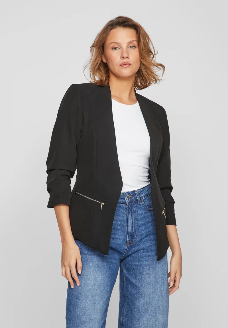 Top Brand Wholesale Online VILA VIJOY - Blazer black Clothing Jackets & Blazers Bomber Jackets