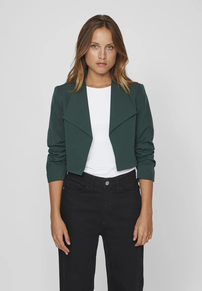 attractive price VILA VIHER CROPPED - Blazer pine grove Clothing Jackets & Blazers Blazers