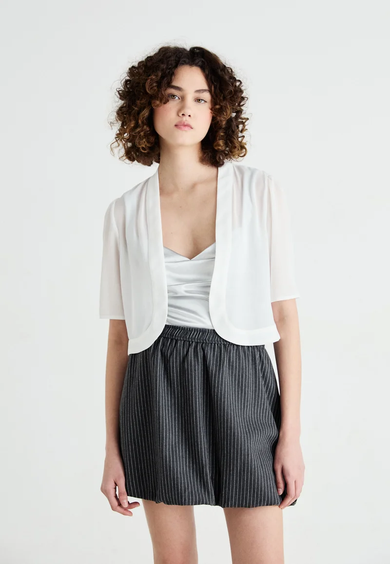 Free and Fast Shipping VILA VIKATHRINA BOLERO - Blazer snow white Clothing Jackets & Blazers Blazers