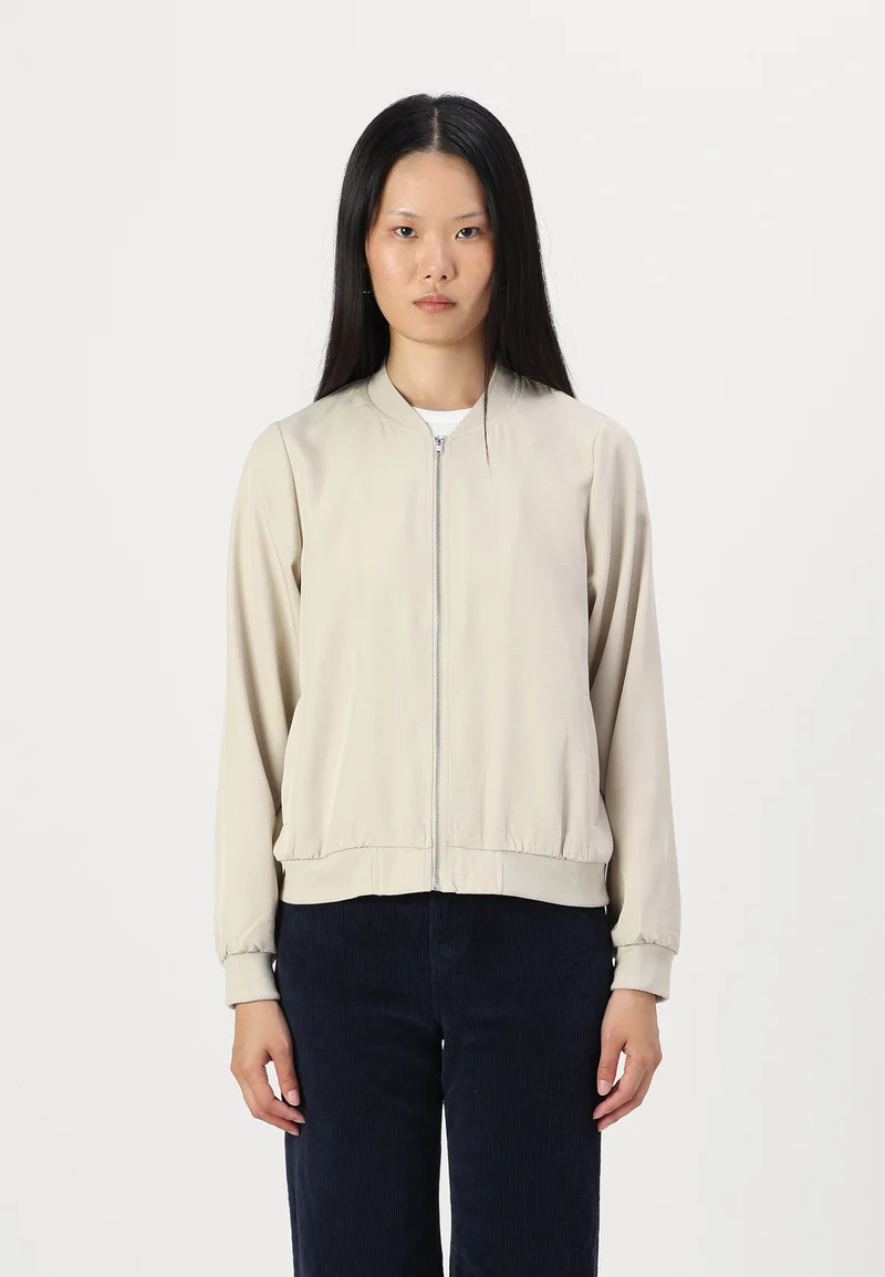 UK Discount Online Sale VILA VIPAPAYA JACKET - Bomber Jacket cement Clothing Jackets & Blazers Bomber Jackets
