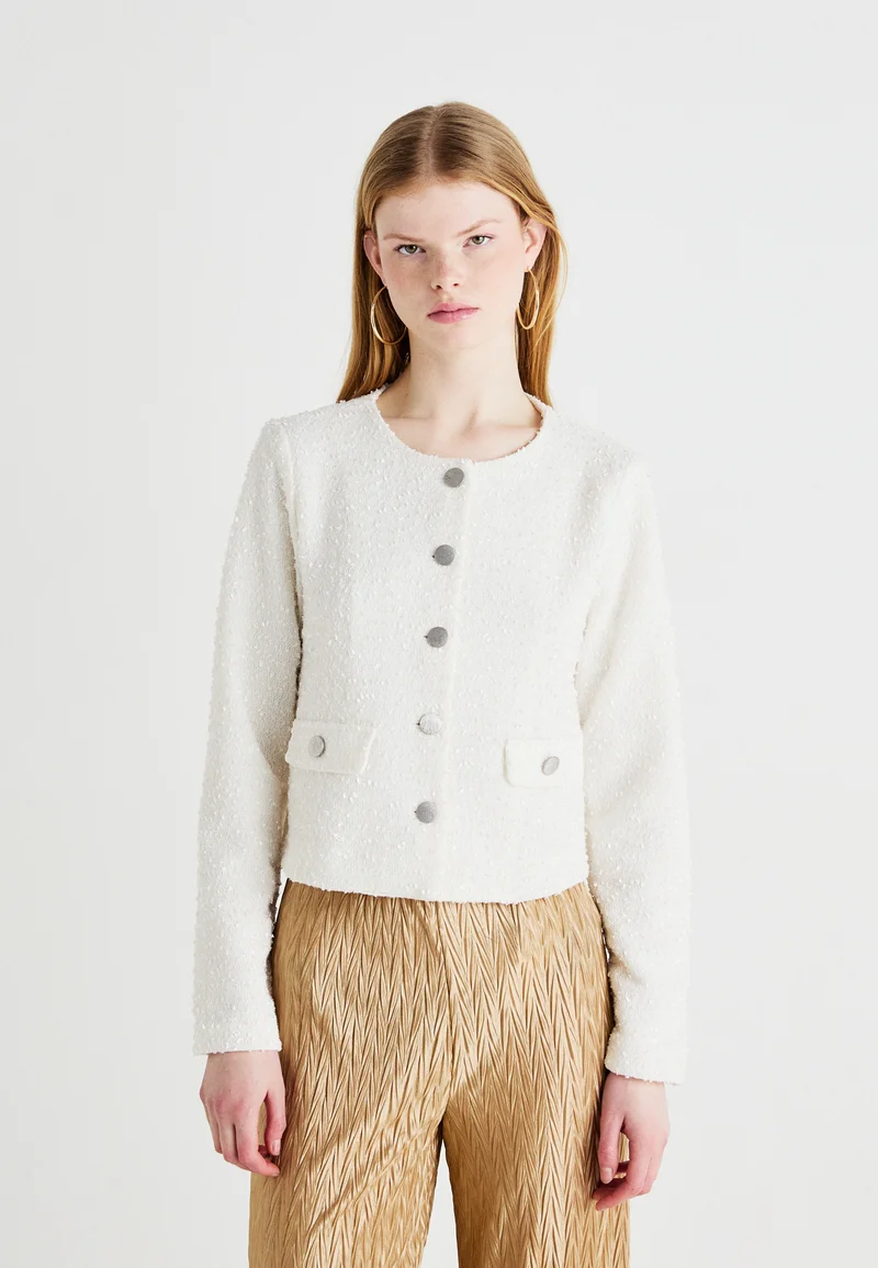 USA Discount Online Sale VILA VIKONNIE O NECK POCKET - Blazer cloud dancer Clothing Jackets & Blazers Blazers