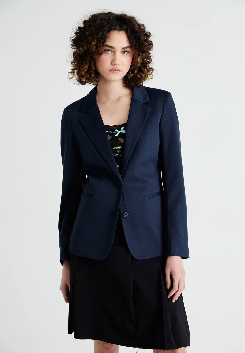 SAVE OFF VILA VISAGA - Blazer navy blazer aop:dtm striped lining Clothing Jackets & Blazers Blazers