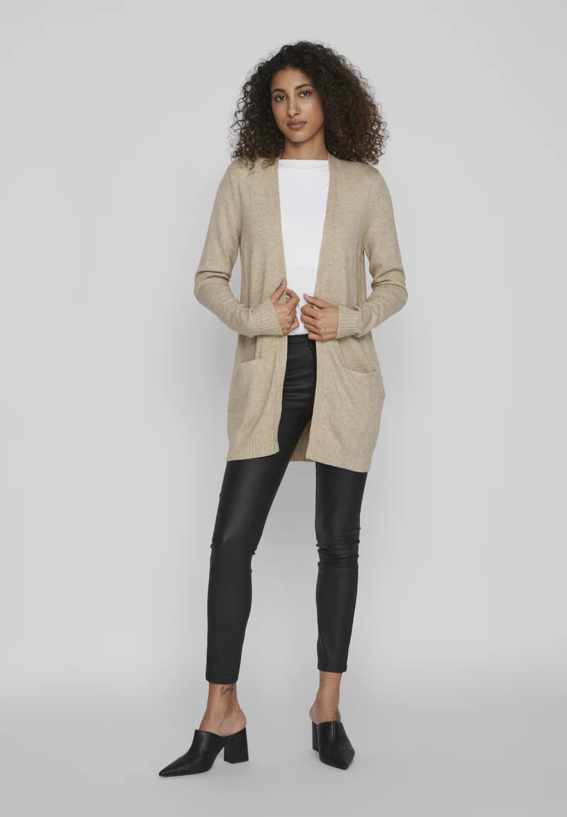 discount shop VILA VIRIL OPEN NOOS - Cardigan beige Clothing Knitwear & Cardigans Cardigans