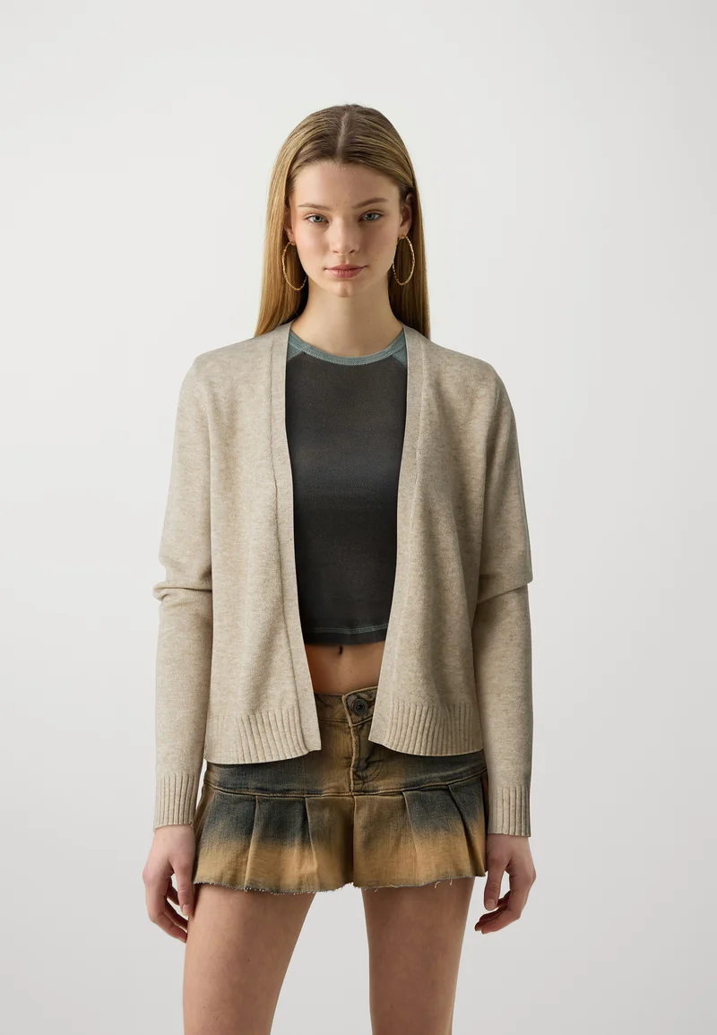 100% high Quality Guarantee VILA VIRIL SHORT CARDIGAN - Cardigan natural melange Clothing Knitwear & Cardigans Cardigans