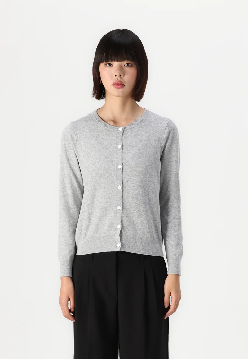 Retailer VILA VIDALLA O NECK  - Cardigan light grey melange Clothing Knitwear & Cardigans Cardigans