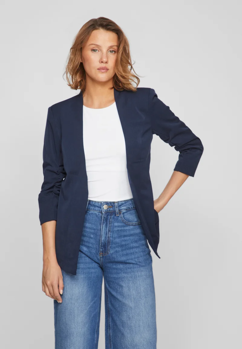 latest fashion-trends VILA VIHER NEW  - Blazer navy Clothing Jackets & Blazers Blazers